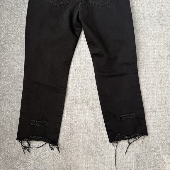 Altar'd State Jeans Womens 27 Ceros Distressed High Rise Straight Leg Ripped - Picture 11 of 11